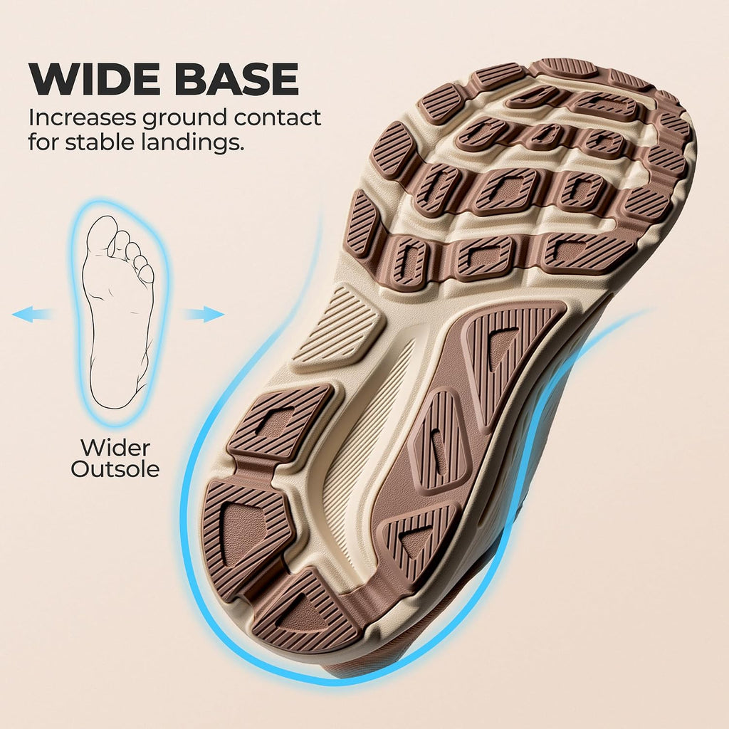 Allswifit Women'S Slip On Stability Walking Run Shoes | Hands Free,Arch Support,Cushioning,Breathable,Non Slip,Gym,Workout,City Walks,Running,Exercise,Fashion,Stedibase