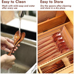 6Pcs 6In Wooden Spoons, Soup Spoons Set, Small Wooden Utensils | For Coffee, Tea, Jam, Sugar, Ice Cream And Bath Salts (6Pcs 6In)