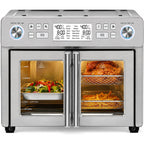 Emeril Lagasse Dual Zone 360 Air Fryer Oven Combo With French Door, 25 Qt Extra Large, Cook Two Foods In Different Ways, Up To 60% Faster From Frozen To Finish