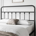 Yaheetech Queen Bed Frame With Headboard, Victorian Vintage Black Iron