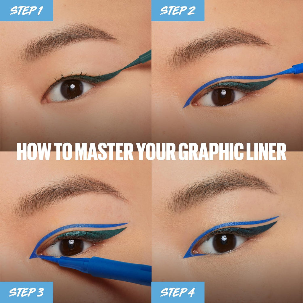 Maybelline Eyestudio Master Precise All Day Waterproof Liquid Eyeliner Makeup, Black, 1 Count (Packaging May Vary)