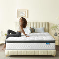 Queen Mattress, 12 Inch Cooling Hybrid Queen Size Mattress in a Box, Medium Firm with Gel Memory Foam & Pocket Coils, Motion Isolation, Pressure Relief, CertiPUR-US