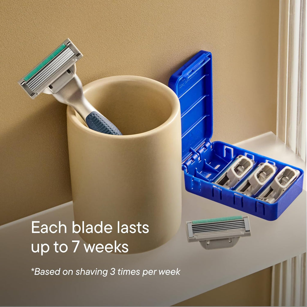 Harry's Plus Razor Refills - 10 Razor Blade Cartridges, Compact Cartridge Design for Precise Control, Shaving Kit for Men Only Compatible with Harry's Plus Handles