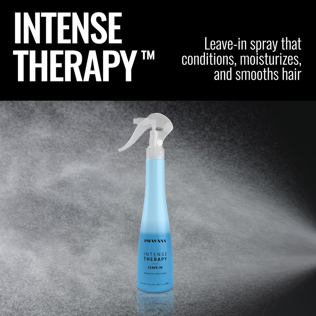 Pravana Intense Therapy Leave-In Conditioner Spray Treatment & Detangler | Instantly Detangles & Hydrates | Equalizes Hair Porosity | For All Hair Types | Strengthens & Softens Hair