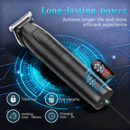 Bomxin Beard Trimmer for Men 6 in 1 Cordless Waterproof Electric Hair Clippers Mustache Body Face Trimmer All in One Grooming Kit with LED Display USB Rechargeable