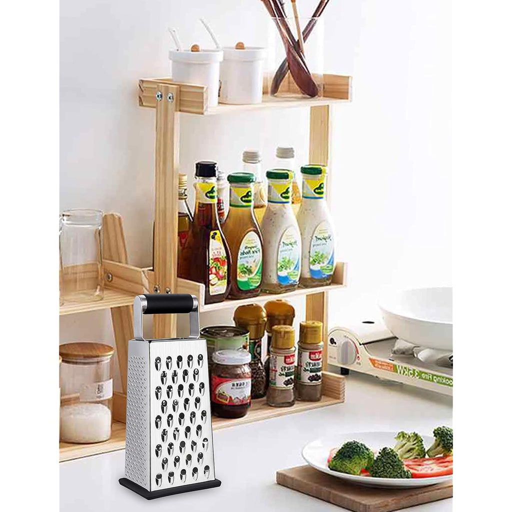 Kaishun Cheese Grater, 4-Sided Box Grater For Cheese, Vegetable & Fruit
