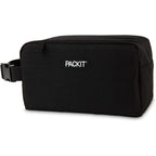 Packit Freezable Small Insulated Snack Box, Black, With Ecofreeze Technology (Built-In Ice Pack), Mini Cooler Or Small Lunch Bag, For Fresh Snacks On The Go, For Work, Gym, Or Travel