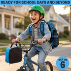 Get Trend Fortnite Boys Backpack 6Pc School Set With Lunch Bag Pencil Case | 18In Kids Book Bag With Water Bottle, 2 Keychains, Pencil Pouch, Insulated Cooler Bag, School Supplies, Gamer Gifts For Boys