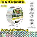 Bird Scare Reflective Tape, 262 Feet Per Roll, Double-Sided Reflective, For Repelling Sparrows And Woodpeckers, Suitable For Outdoor Use In Homes, Gardens, Farms, Orchards,Outdoor