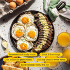 Lodge Round Seasoned Cast Iron Griddle - Round-Shaped, Pre-Seasoned Iron Griddle Pan - Non-Toxic, PFAS-Free Cookware - Compatible with Stovetop, Oven, Grill, or Campfire - 10.5 Inches