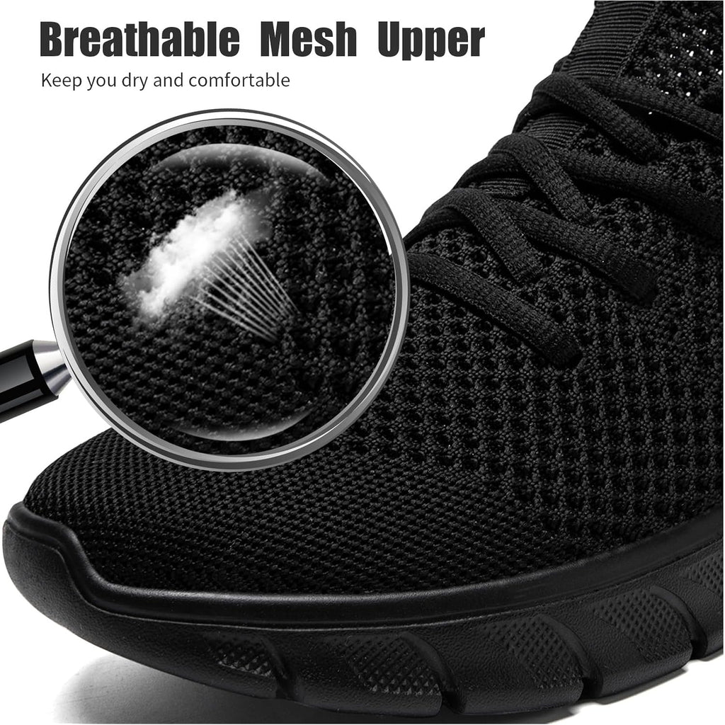 Mens Running Shoes Slip On Tennis Walking Sneakers Workout Athletic Lightweight Casual Sport Shoes