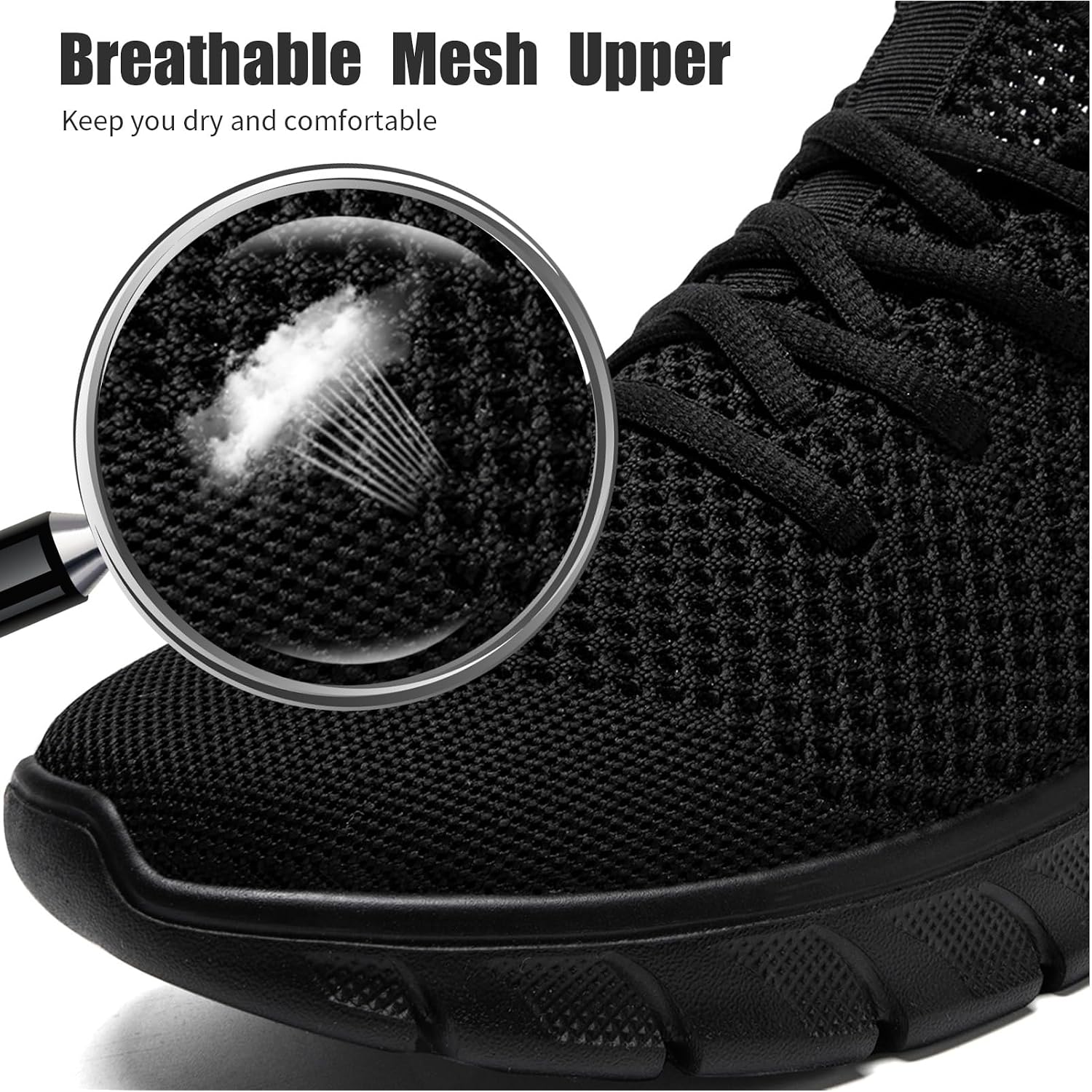 Mens Running Shoes Slip On Tennis Walking Sneakers Workout Athletic Lightweight Casual Sport Shoes