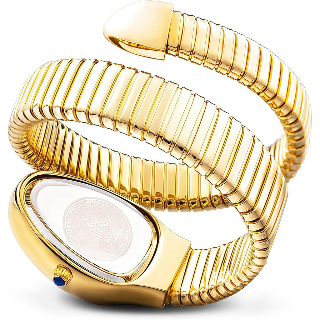 Mastop Snake Face Watch For Women 5.9-7.1In Snake Shape Face Women Watches Ladies Watches Waterproof Steel Dainty Dress Female Wrist Watches Relogio Feminino