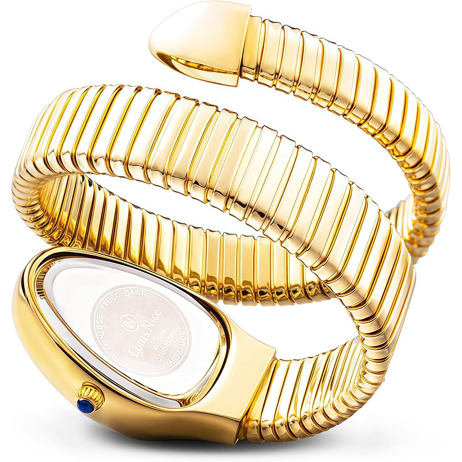 Mastop Snake Face Watch For Women 5.9-7.1In Snake Shape Face Women Watches Ladies Watches Waterproof Steel Dainty Dress Female Wrist Watches Relogio Feminino