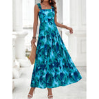 Btfbm Dresses For Women Summer 2026 Formal Sleeveless Smocked Floral Long Wedding Guest Dress Party Spring