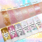 Dazzle Body Glitter Stick,Sparkly Face Glitter Makeup,Holographic Hair Glitters Mermaid Makeup Rave Outfits For Women, Shimmer Face Paint Stick Singer Concert Accessories