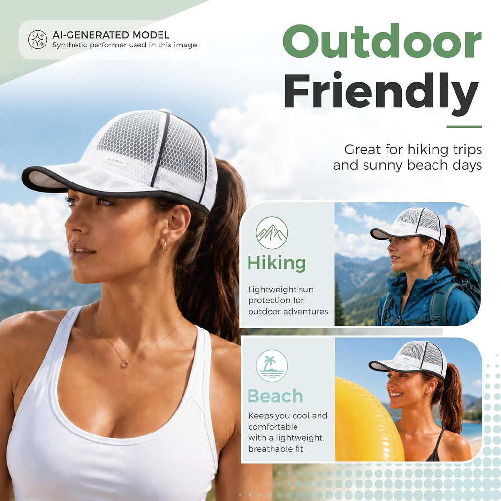 Unisex Breathable Quick Dry Mesh Baseball Cap Running Hat