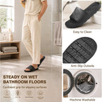 Shower Shoes For Men Women With Arch Support Non Slip Quick Drying Slides College Dorm Bathroom Sandals Pool Slides Lightweight Beach Sandals