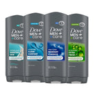 Dove Men + Care Body Wash Mixed 4 Count For Hydrated, Smooth Skin 18 Fl Oz