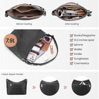 Befen Genuine Leather Hobo Bags For Women Trendy Crossbody Purses Soft Real Leather Shoulder Hanbags With Adjustable Strap