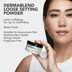 Dermablend Loose Setting Powder, Face Powder Makeup & Finishing Powder For Light, Medium & Tan Skin Tones