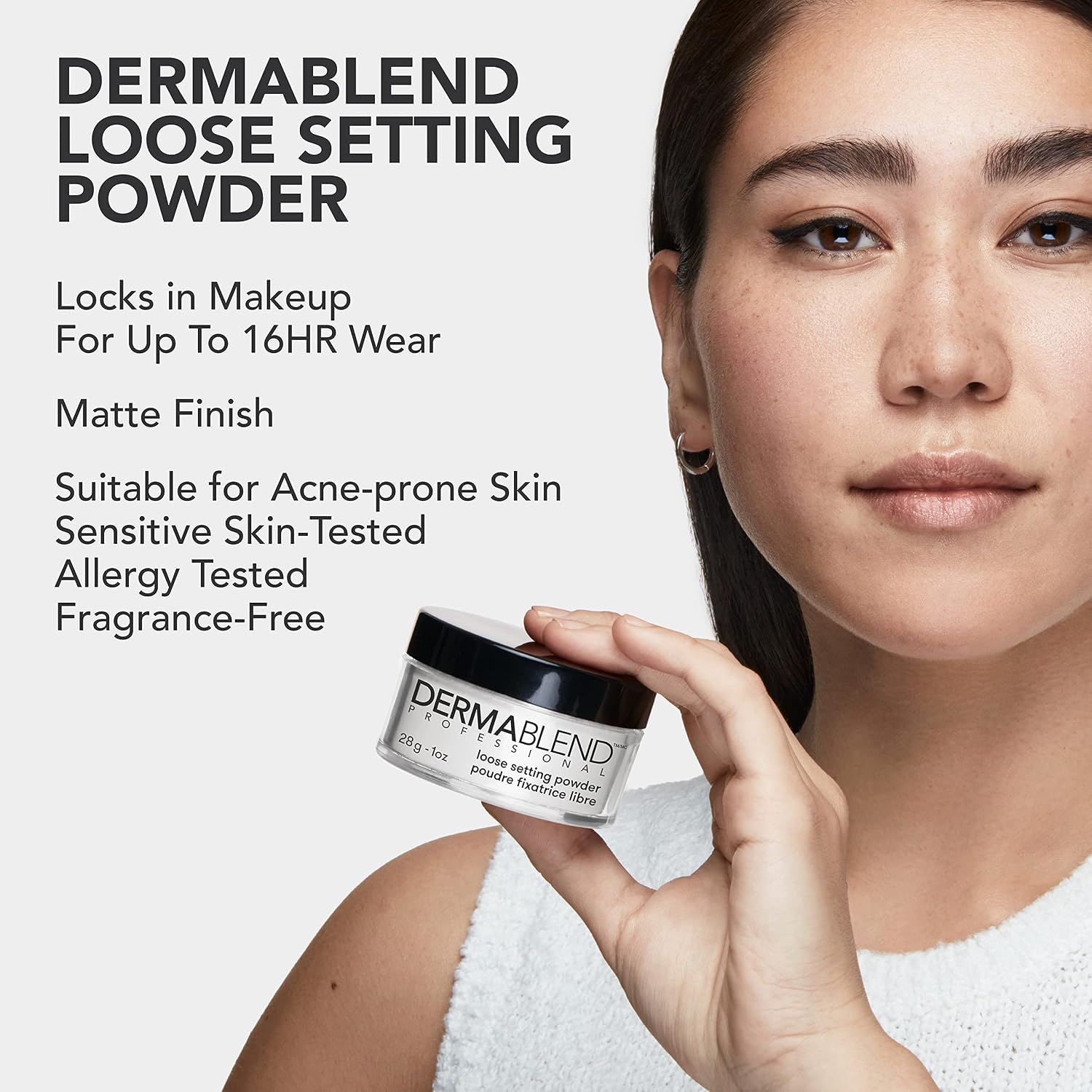 Dermablend Loose Setting Powder, Face Powder Makeup & Finishing Powder For Light, Medium & Tan Skin Tones