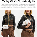 COACH Tabby Chain Crossbody Bag 19 With Quilting
