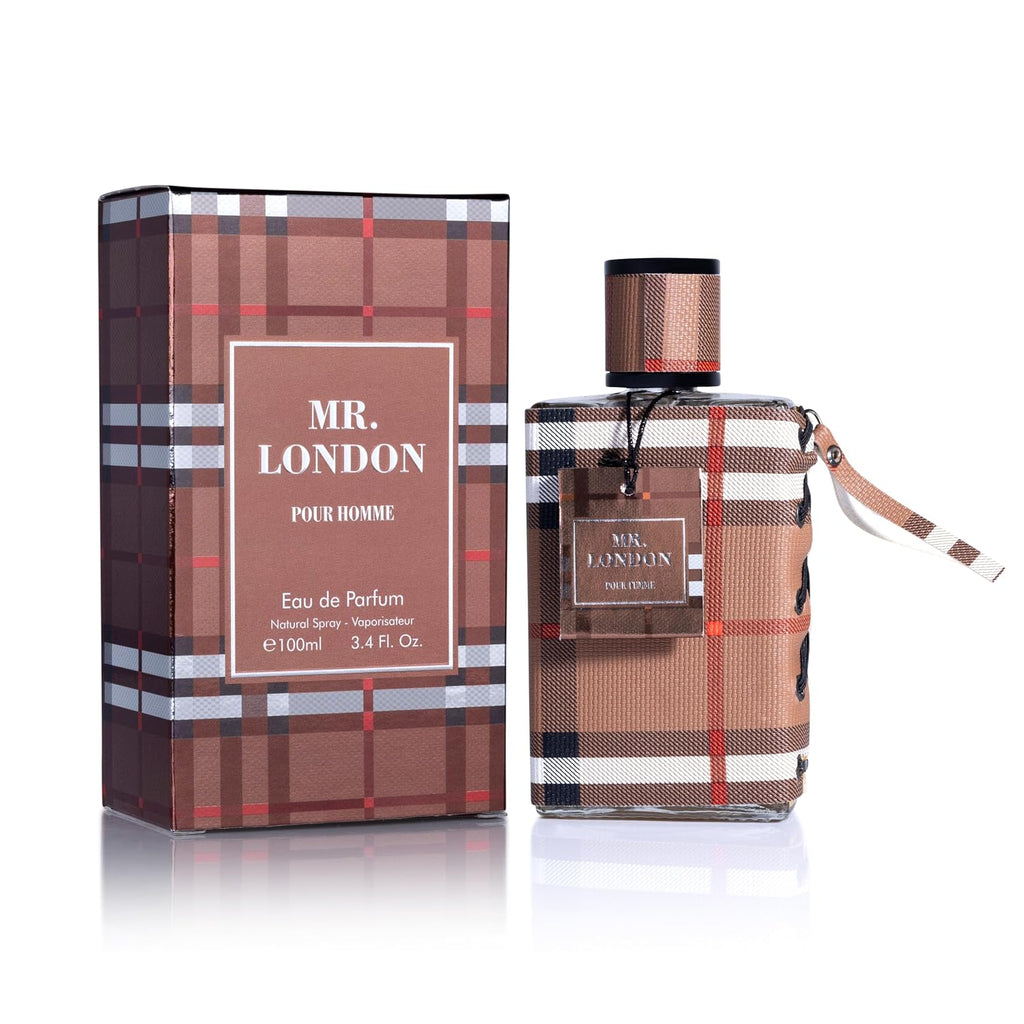 Mr London For Men Eau De Parfum - Refined Amber Woody Fragrance - Fresh & Masculine Bergamot, Lavender & Warm Cinnamon - Unique Tones Combine Tobacco Leaves, Guaiac Wood & Oak Moss - 100Ml Bottle