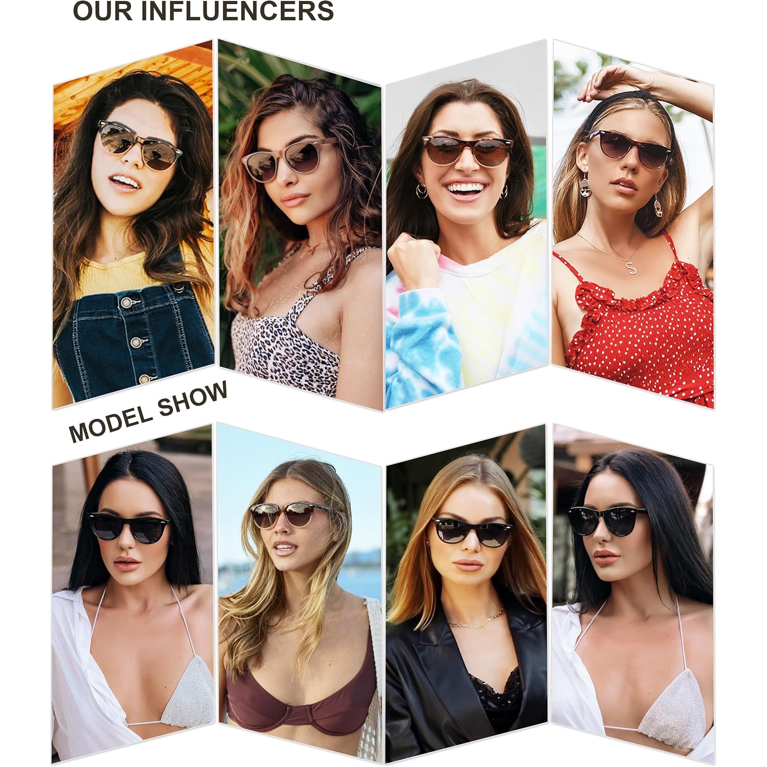 SOJOS Classic Polarized Sunglasses for Women Men Small UV400 Lenses SJ2076 Milky Light Brown
