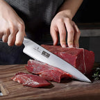 Hoshanho 8-Piece Kitchen Knife Set, Japanese High Carbon Super Steel Knife Sets With Block, Professional Ultra Sharp Chef Knife Set With Scissors
