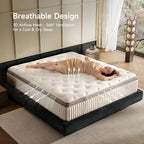 Twin Mattress, 10 Inch Hybrid Twin Mattress In A Box, Gel Memory Foam With Individual Isolation Pocket Springs, Medium Firm, Motion Isolation & Pressure Relief, Certipur-Us Certified