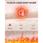 Mofiz Zip Up Hoodie Women Fleece Lined Zipper Up Hoodies Winter Coats Warm Casual Sweatshirts Jackets With Pocket