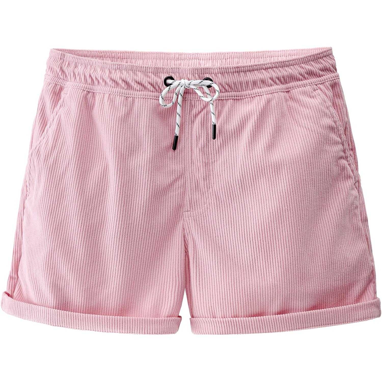 Jotook Men'S Casual Drawstring Corduroy Shorts Elastic Waist Summer Shorts With Pocket
