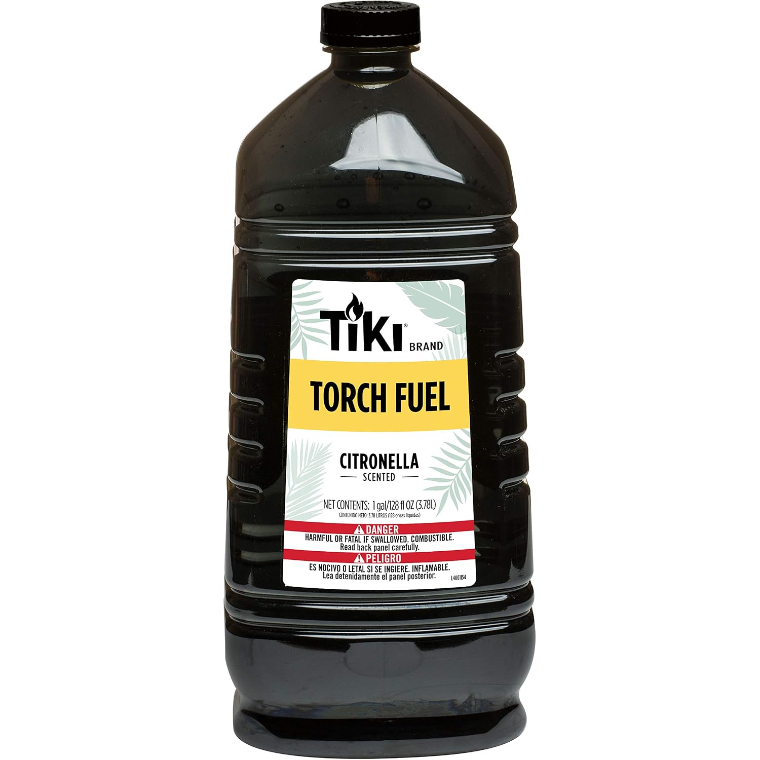 Tiki Citronella Torch Fuel - 1 Gallon (128 Oz.), Easy Pour, Long-Lasting For Outdoor Torches & Table Torches, With Citronella & Lemongrass Oil, For Patio, Garden & Backyard Use