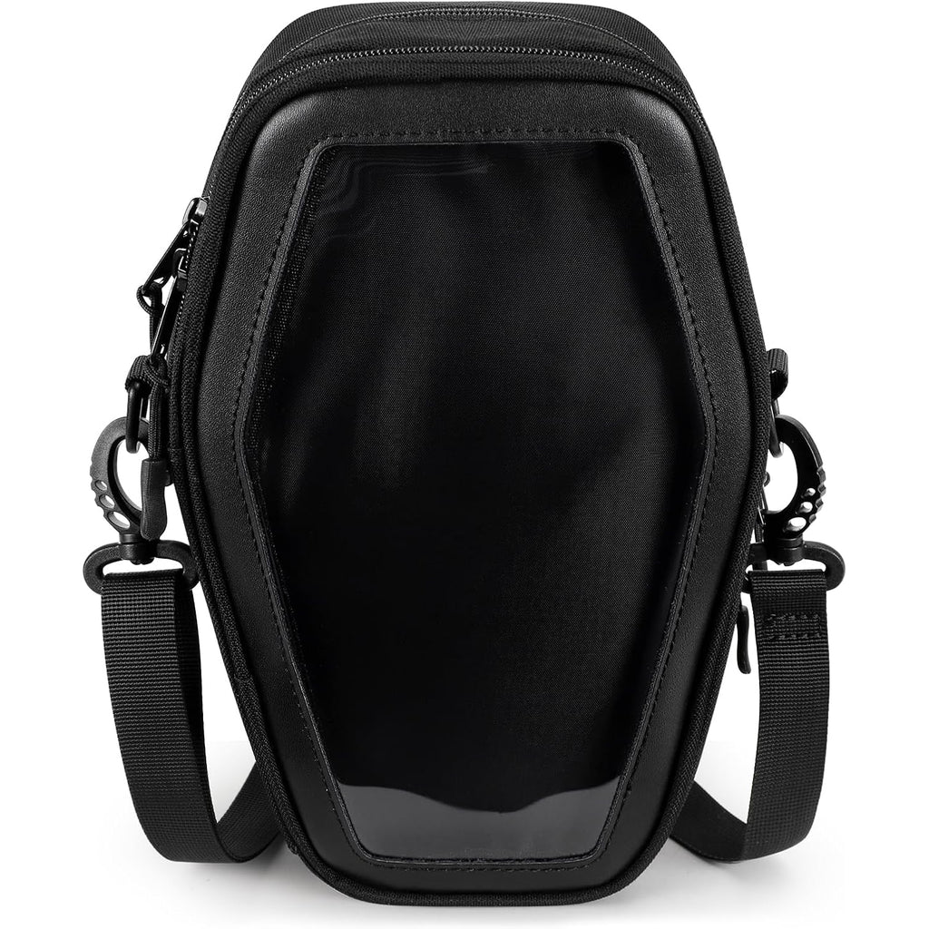 Steamedbun Ita Coffin Purse With Insert Gothic Crossbody Bag For Halloween