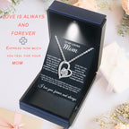 Mothers Day Gifts For Mom From Son Daughter Mom Necklace For Women 925 Sterling Silver New Mom Gifts Birthday Gifts With Heartfelt Message & Lighted Box