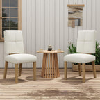 Wooden Dining Chairs Set Of 4, Modern Farmhouse Dining Room Chairs With Cloud-Like Thick Cushion, Solid Wood Frame, Upholstered Kitchen Chairs For Dining Room, Living Room, Restaurant, Easy Assemble