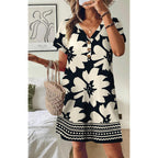 Wiholl Summer Dresses For Women With Sleeves Midi Dress Button Down Beach Vacation Casual Dresses Fashion Clothing