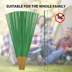 Bugbai Mosquito Repellent Outdoor Patio 120 Pcs, Citronella Oil Mosquito Incense Sticks Indoor Home Pet Family Safe, Natural Plant-Based Bug Insect Barrier For Yard Garden Lawn Camping Fishing, 0.5 Lb