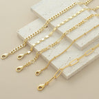 Gokeey Ankle Bracelets for Women, 14k Gold Plated Jewelry Set Waterproof Layered Cuban Figaro Link Chain Anklets Set Gold Anklets Summer Boho Beach Jewelry Gift Adjustable Size