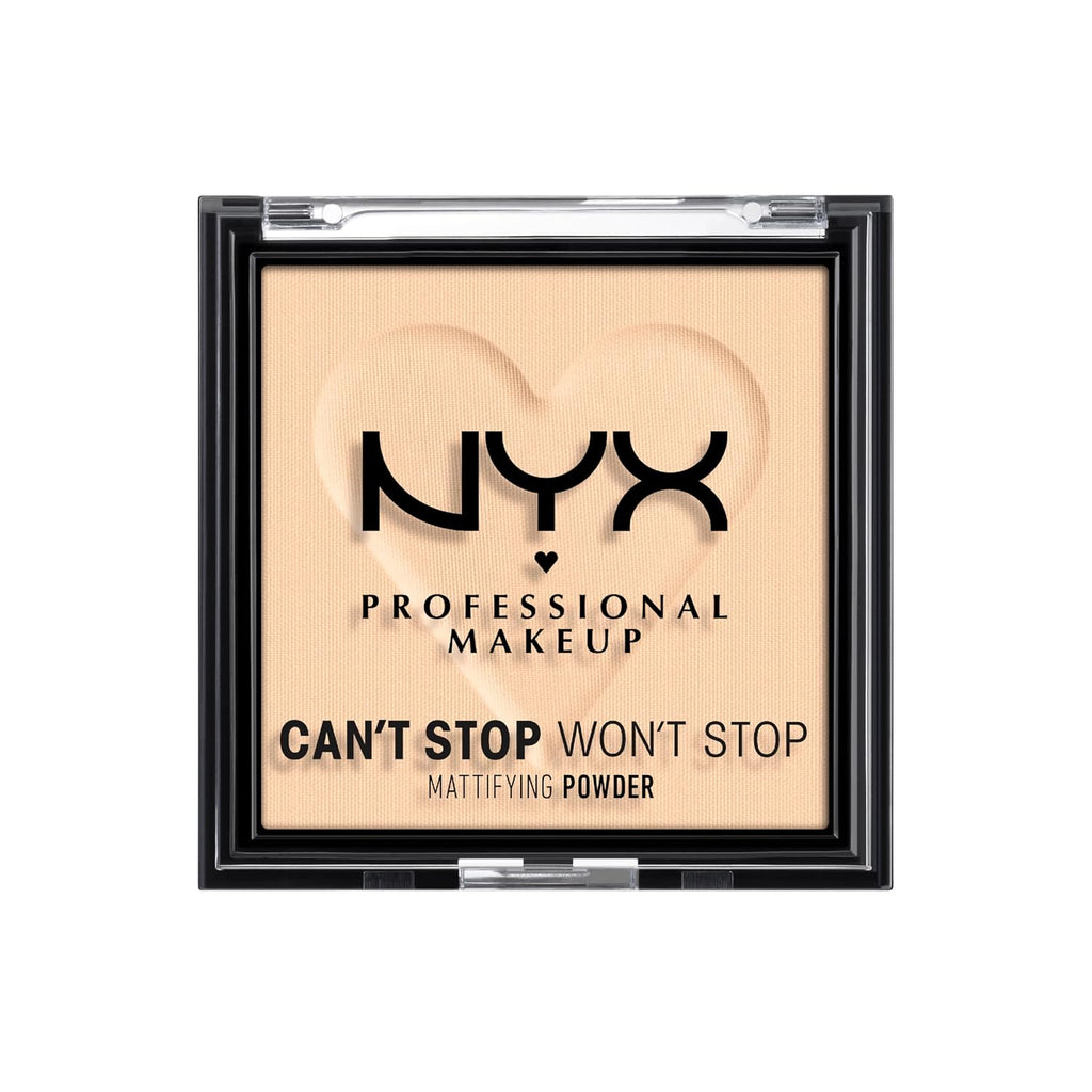 Nyx Professional Makeup Can'T Stop Won'T Stop Mattifying Pressed Powder - Light