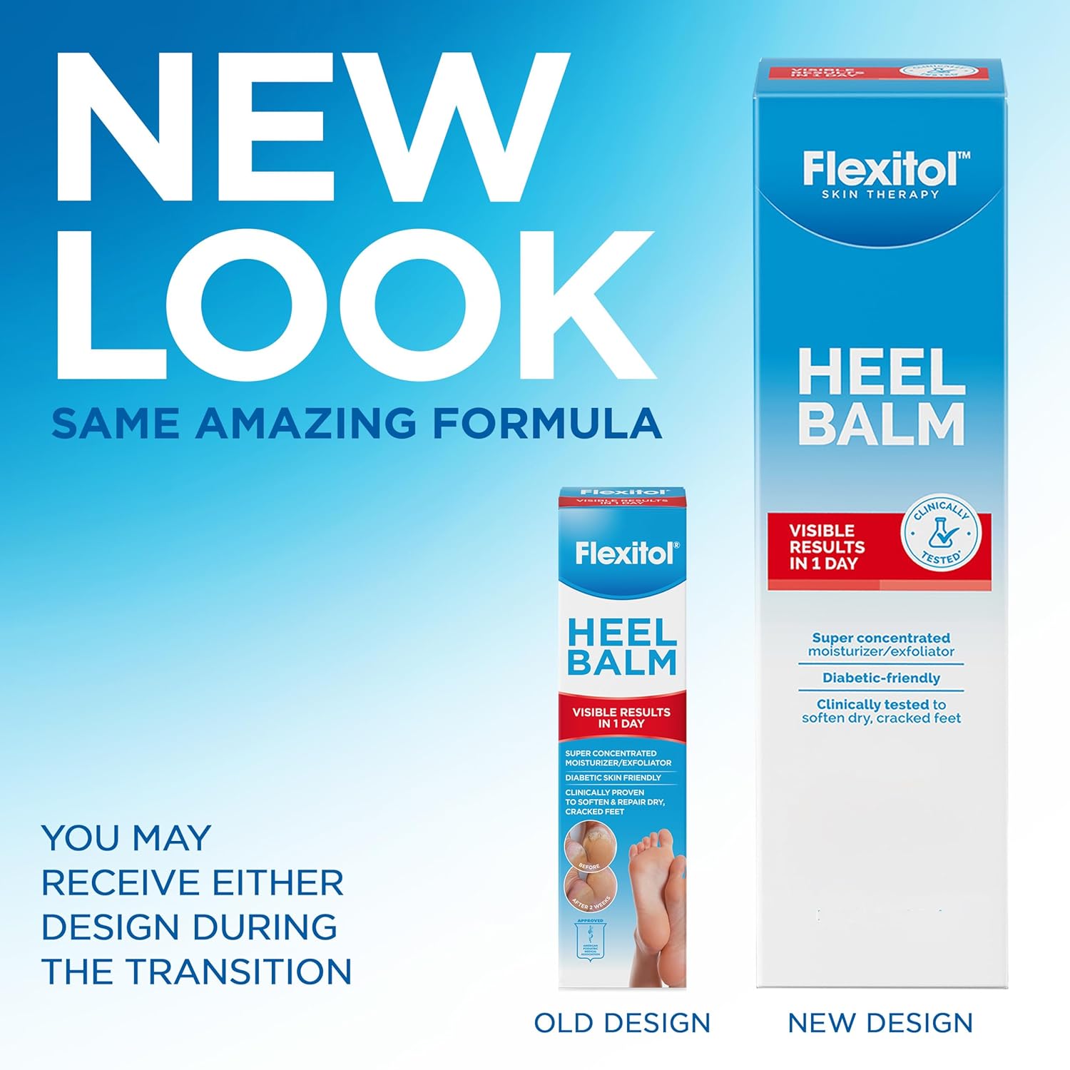 Flexitol Heel Balm Twin Pack, Cracked Heel Cream & Foot Balm, Intensive Hydration for Dry, Rough Feet & Heels, Urea-Based Moisturizing Cream, 4 oz Tube