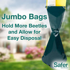 Safer Brand Japanese Beetle Trap With Attractant - 70102 - Includes 1 Trap, 1 Lure, And 2 Jumbo Bags - Japanese Beetle Traps Outdoor