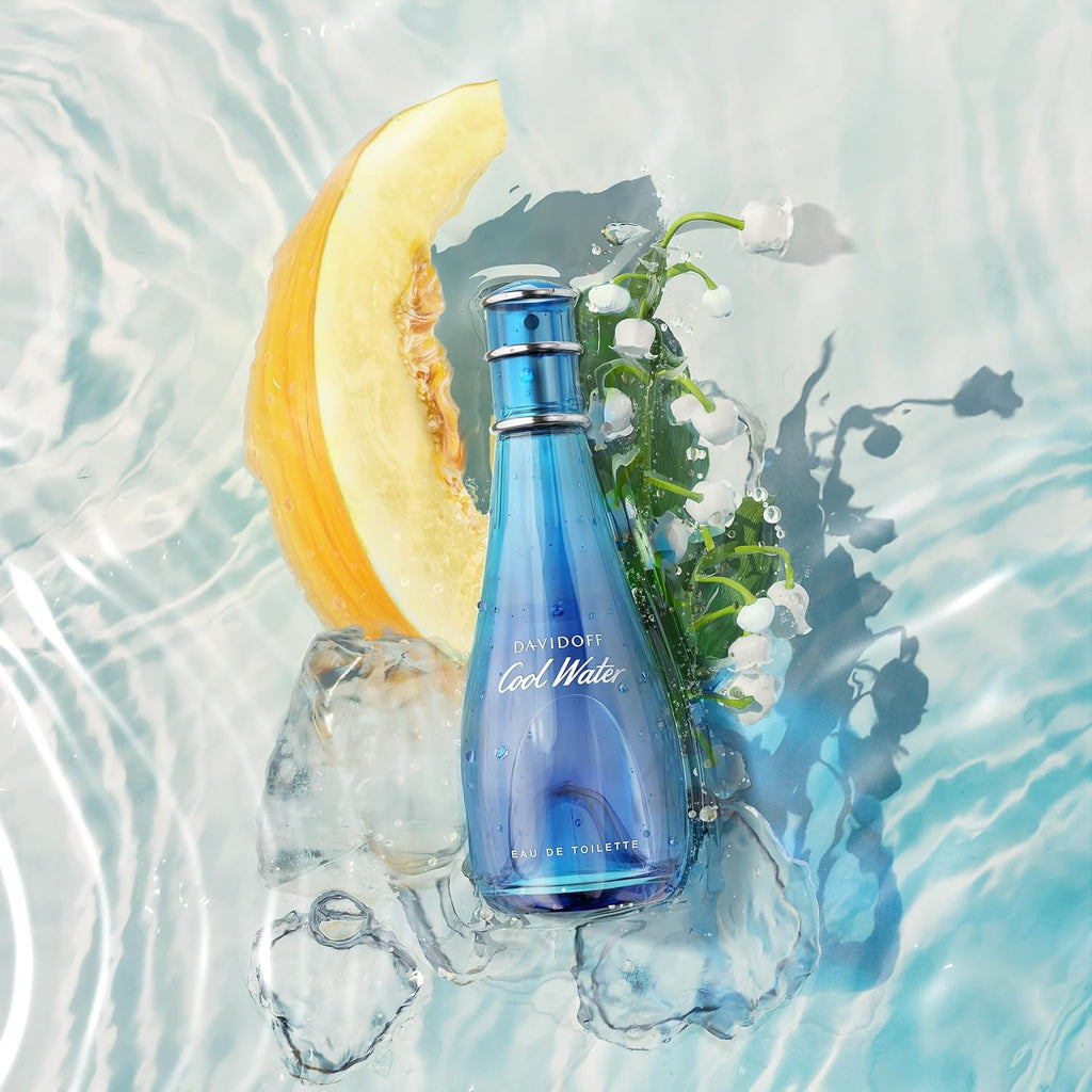 Davidoff Cool Water Eau De Toilette – Fresh Floral Women'S Perfume – With Notes Of Watermelon, Lily Of The Valley & Musk – Long Lasting Fragrance