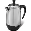 Farberware Electric Coffee Percolator, Stainless Steel Basket, Automatic Keep Warm, No-Drip Spout, 8 Cup