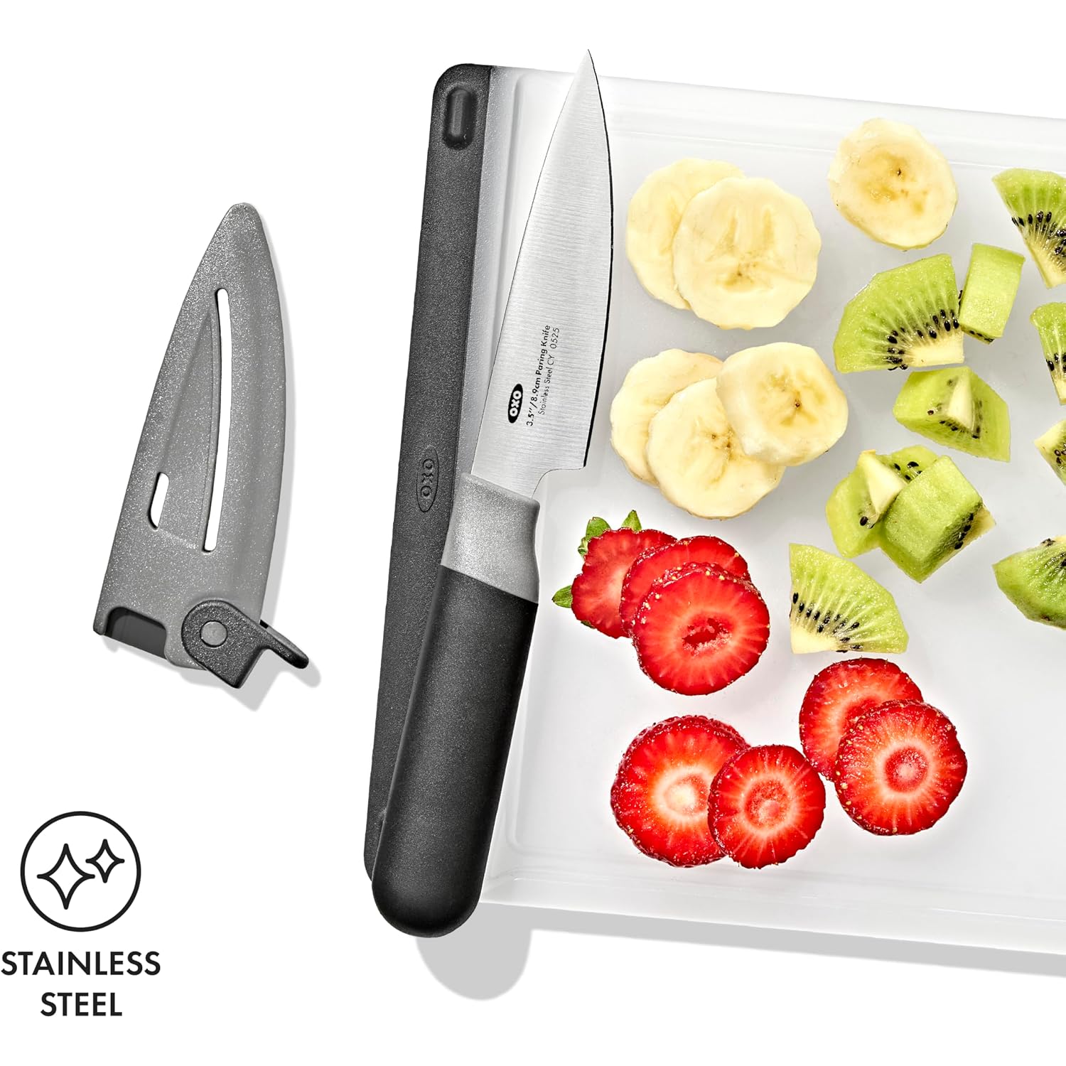 Oxo Good Grips 3.5 In Paring Knife With Locking Sheath