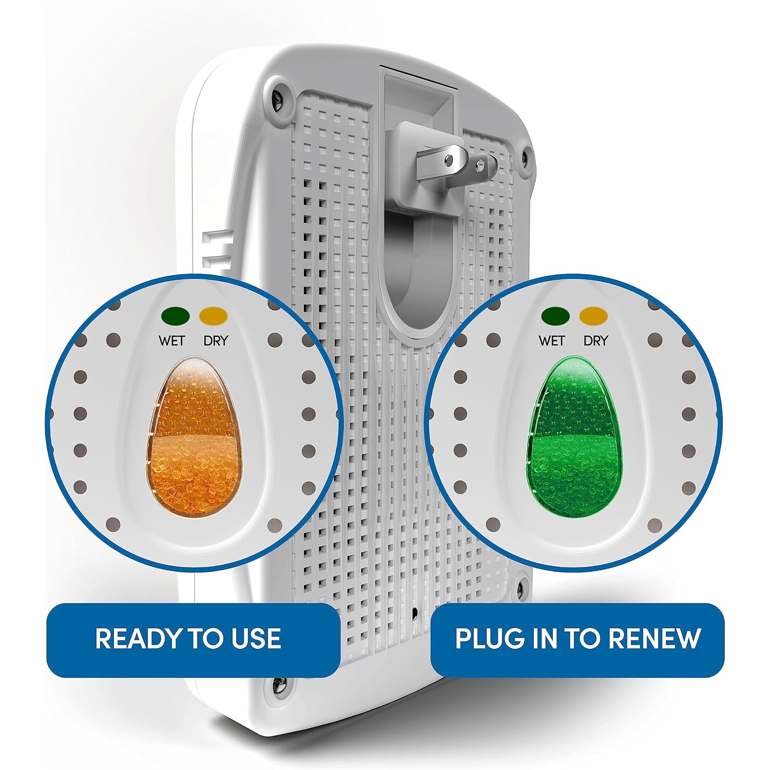 Eva-Dry Wireless Mini Dehumidifier, White (E-333)