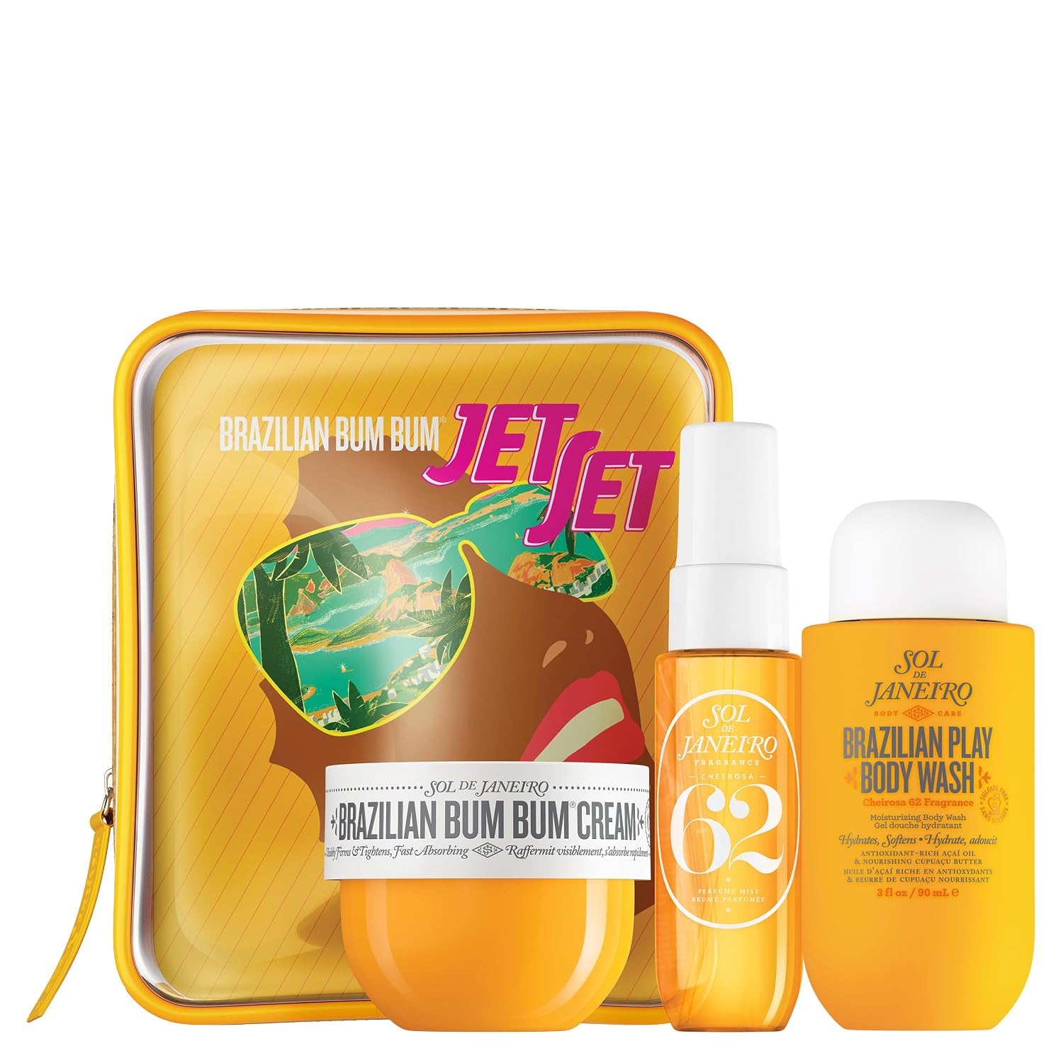 Sol De Janeiro Jet Set | Travel Shower Kit | $40 Value