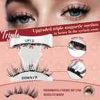 Higu Clace Magnetic Eyelashes With Applicator Soft Magnetic Lashes Natural Look Wispy Magnet Lashes Easy To Wear And Remove(Djcx-I03)