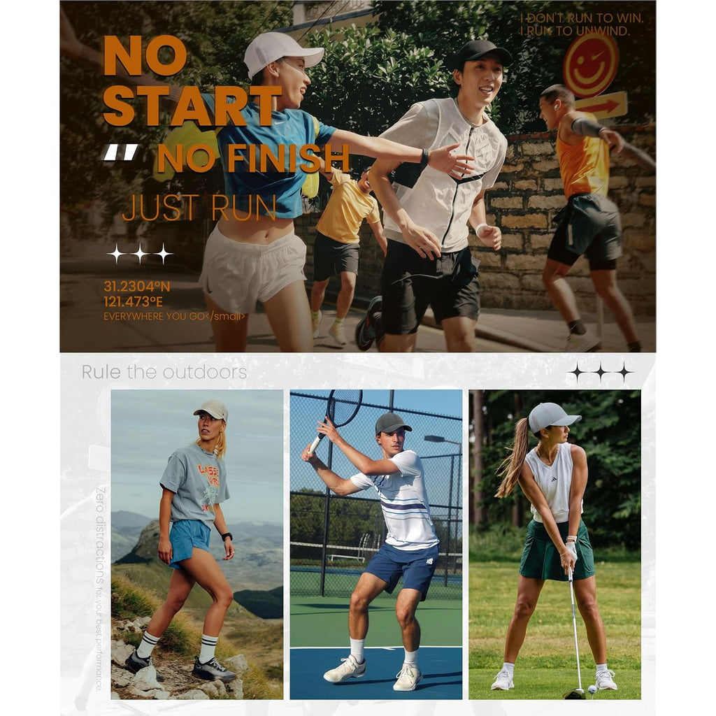 Yaniky Running Hat For Men & Women, Upf 50+ Quick Dry Baseball Cap, Lightweight Breathable Sports Hat For Golf And Tennis